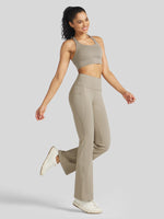 Women_s Stretchy Yoga Pants Dress Pants Bootcut 
