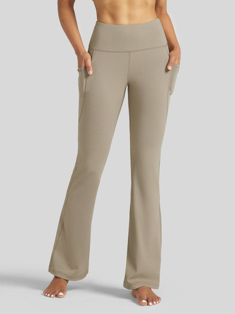 Women_s Stretchy Yoga Pants Dress Pants Bootcut 