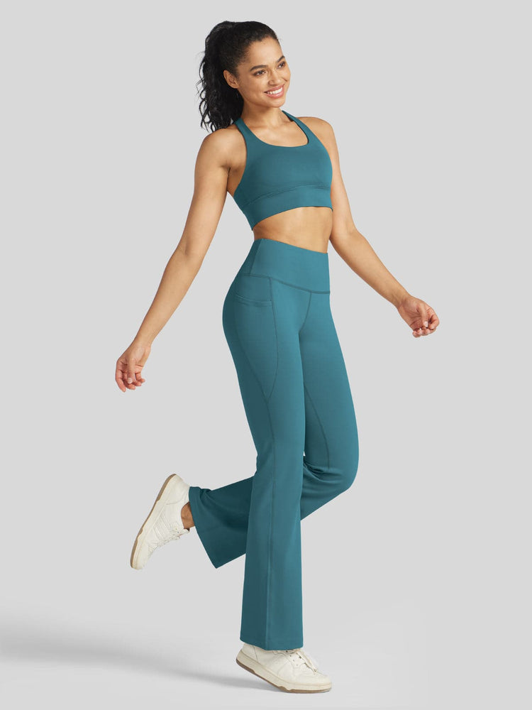 Women_s Stretchy Yoga Pants Dress Pants Bootcut 