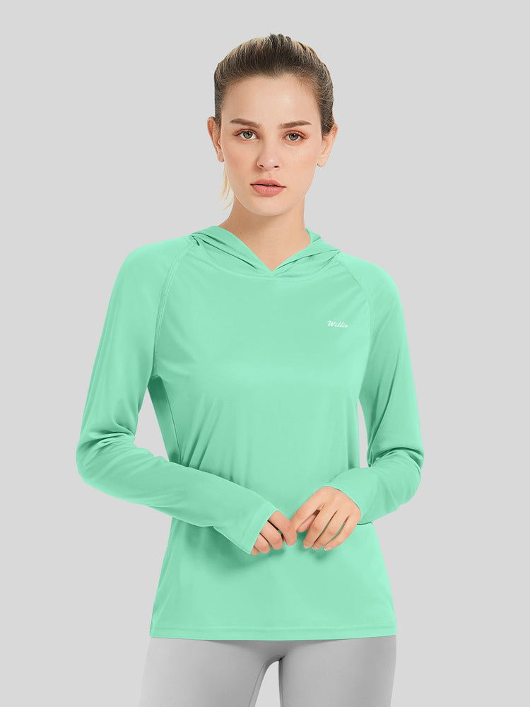 Willit Women's Sun Protection Hoodie UPF 50+ 