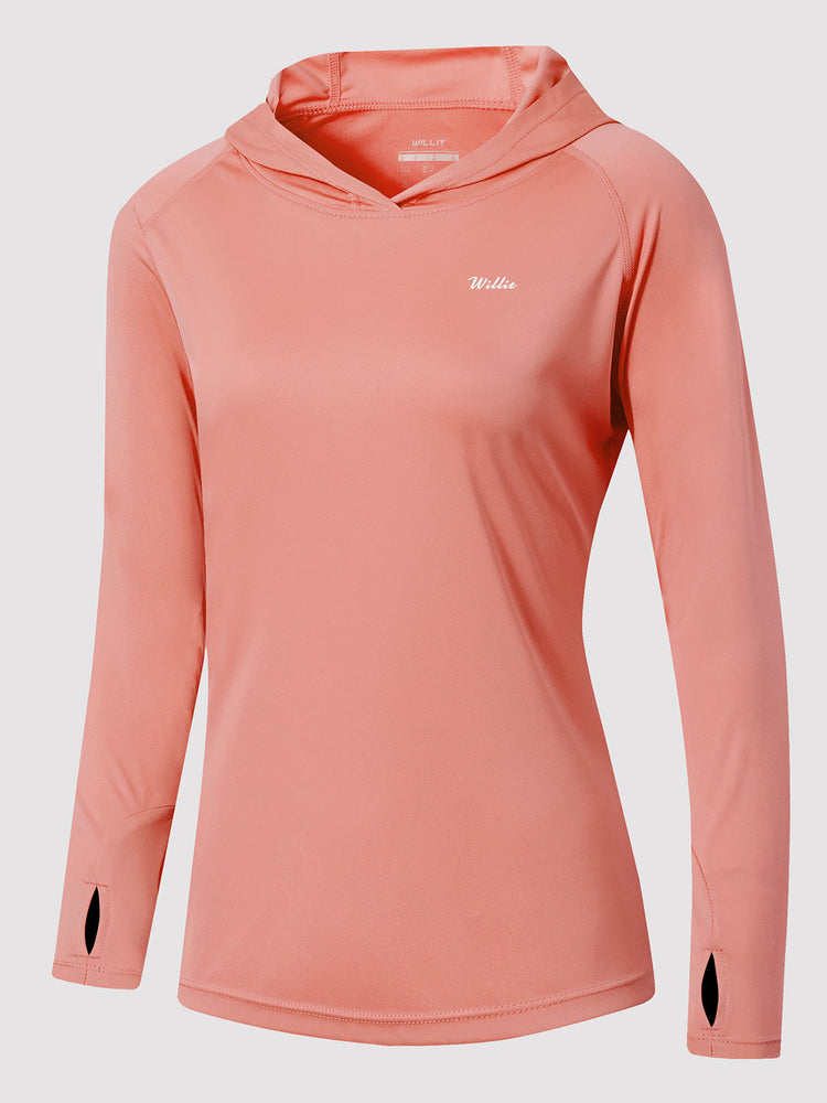 Willit Women's Sun Protection Hoodie UPF 50+ 