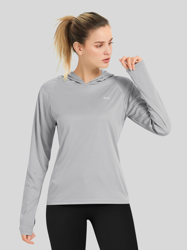Willit Women's Sun Protection Hoodie UPF 50+ 