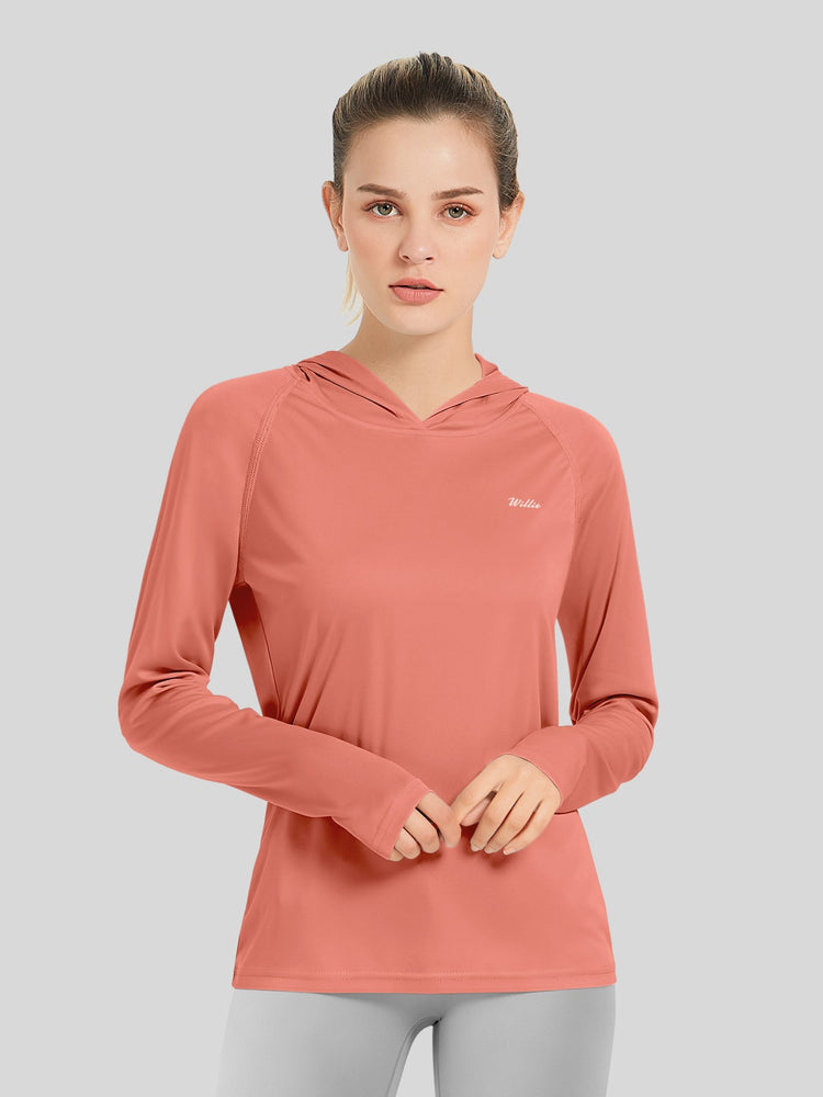 Willit Women's Sun Protection Hoodie UPF 50+ 