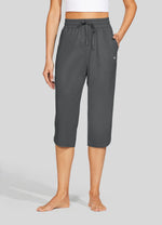 Willit  Women's Sports Woven Capri Pants 