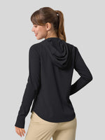 Women's Quick-Dry Sun Hoodies Long Sleeve Shirt_