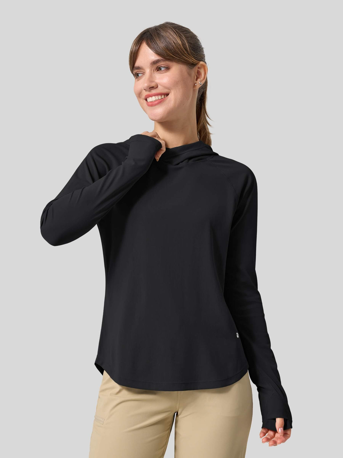 Women's Quick-Dry Sun Hoodies Long Sleeve Shirt_