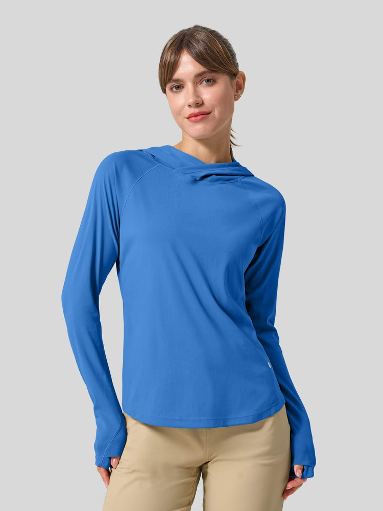 Women's Quick-Dry Sun Hoodies Long Sleeve Shirt_