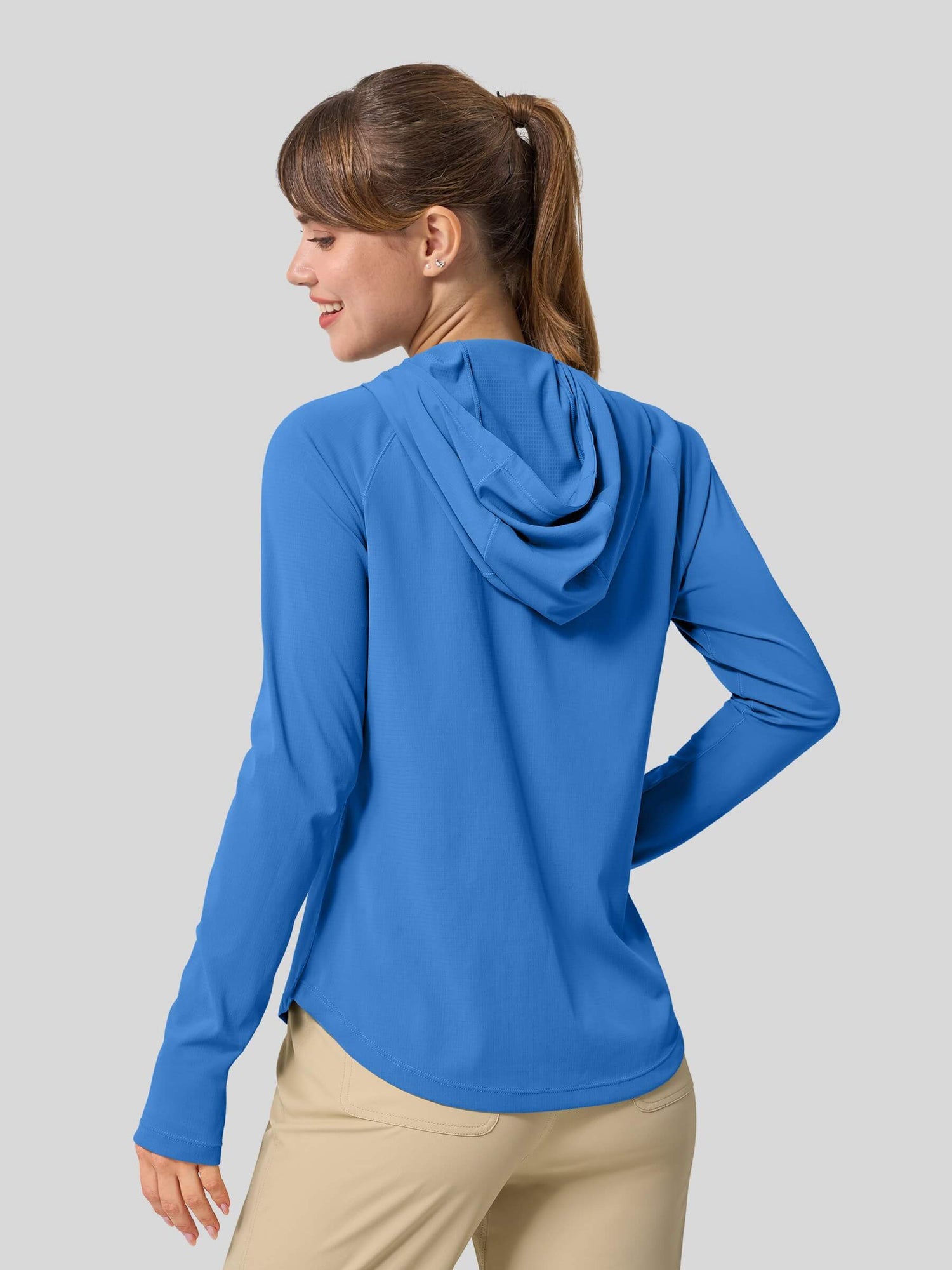 Women's Quick-Dry Sun Hoodies Long Sleeve Shirt_
