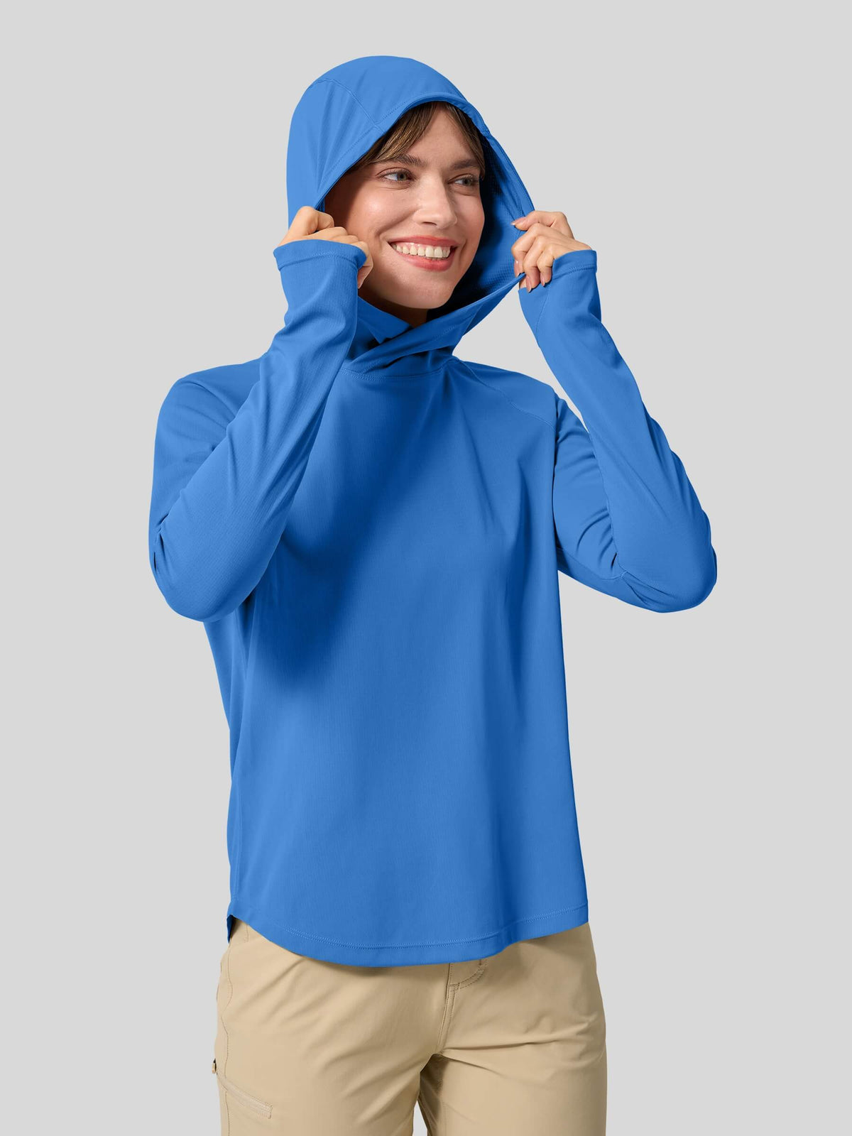 Women's Quick-Dry Sun Hoodies Long Sleeve Shirt_