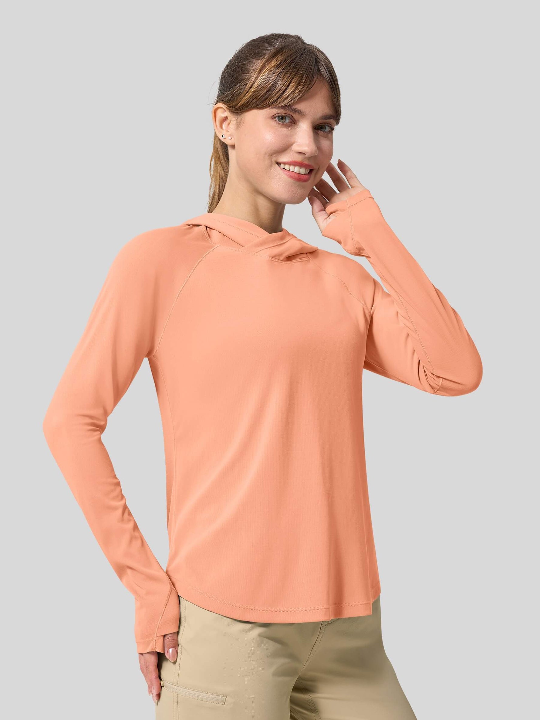 Women's Quick-Dry Sun Hoodies Long Sleeve Shirt_