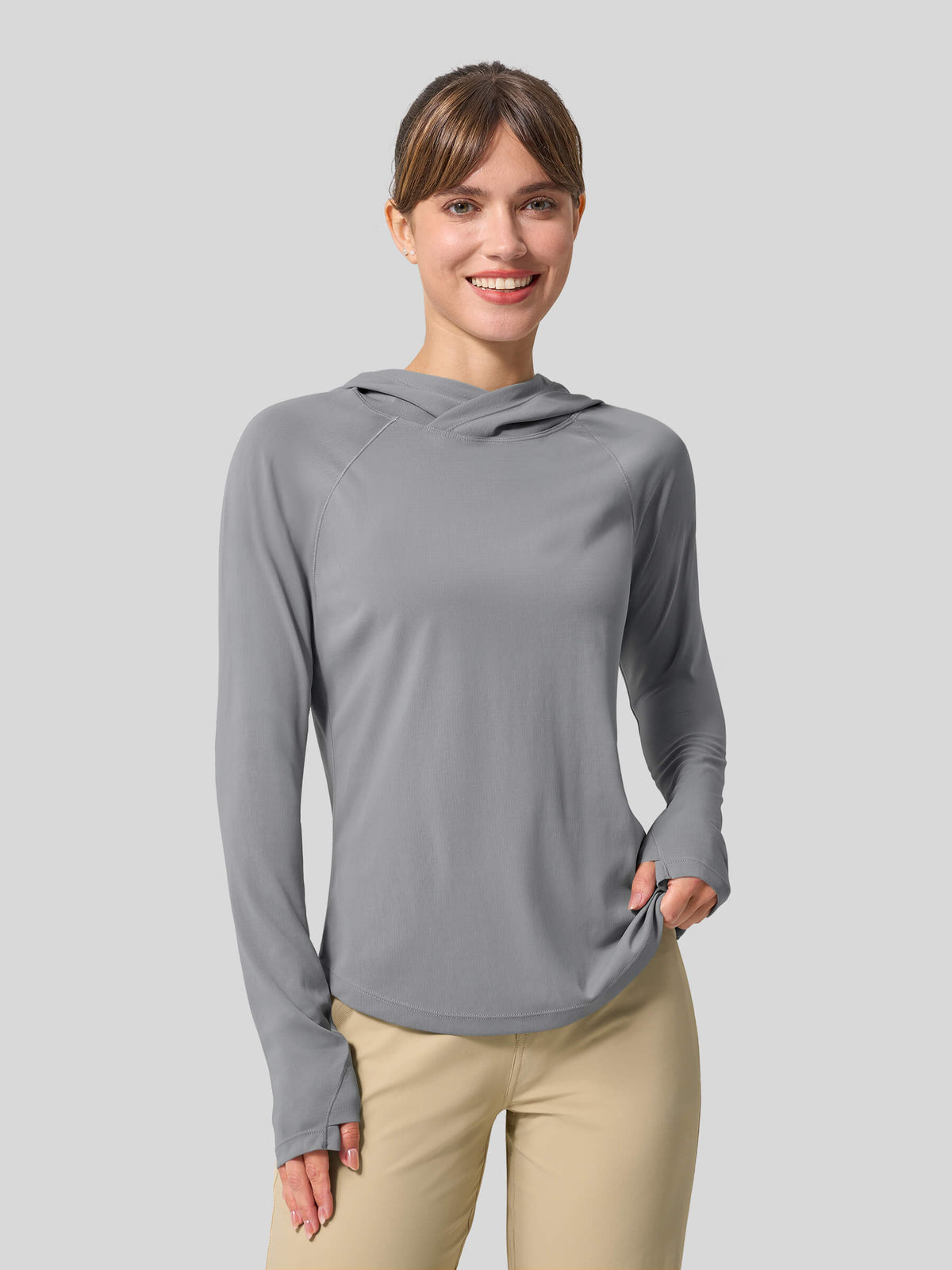 Women's Quick-Dry Sun Hoodies Long Sleeve Shirt_