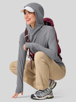 Women's Quick-Dry Sun Hoodies Long Sleeve Shirt_