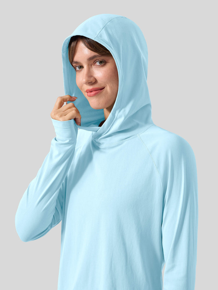 Women's Quick-Dry Sun Hoodies Long Sleeve Shirt_