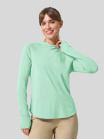 Women's Quick-Dry Sun Hoodies Long Sleeve Shirt_