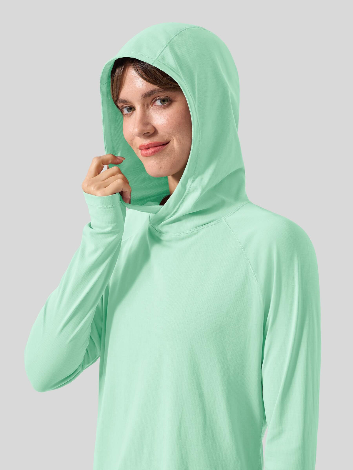 Women's Quick-Dry Sun Hoodies Long Sleeve Shirt_