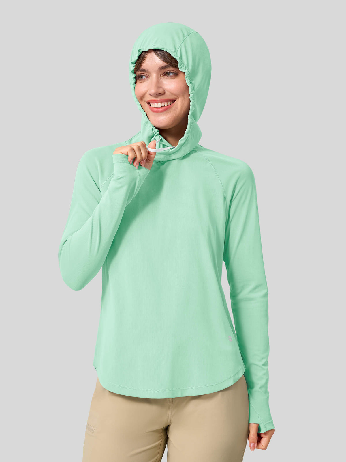 Women's Quick-Dry Sun Hoodies Long Sleeve Shirt_
