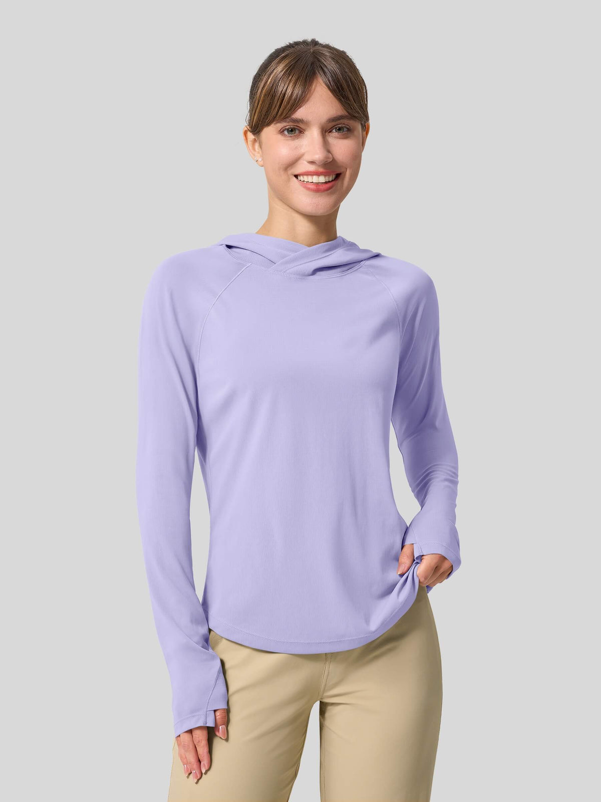 Women's Quick-Dry Sun Hoodies Long Sleeve Shirt_