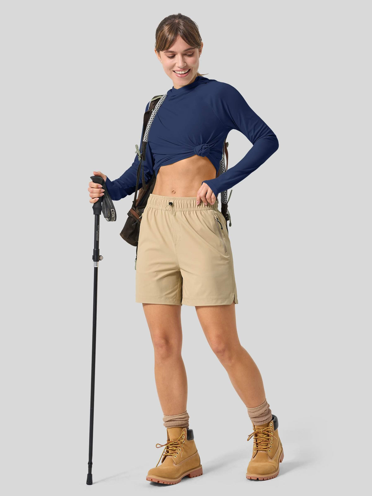 Women's Quick-Dry Sun Hoodies Long Sleeve Shirt_