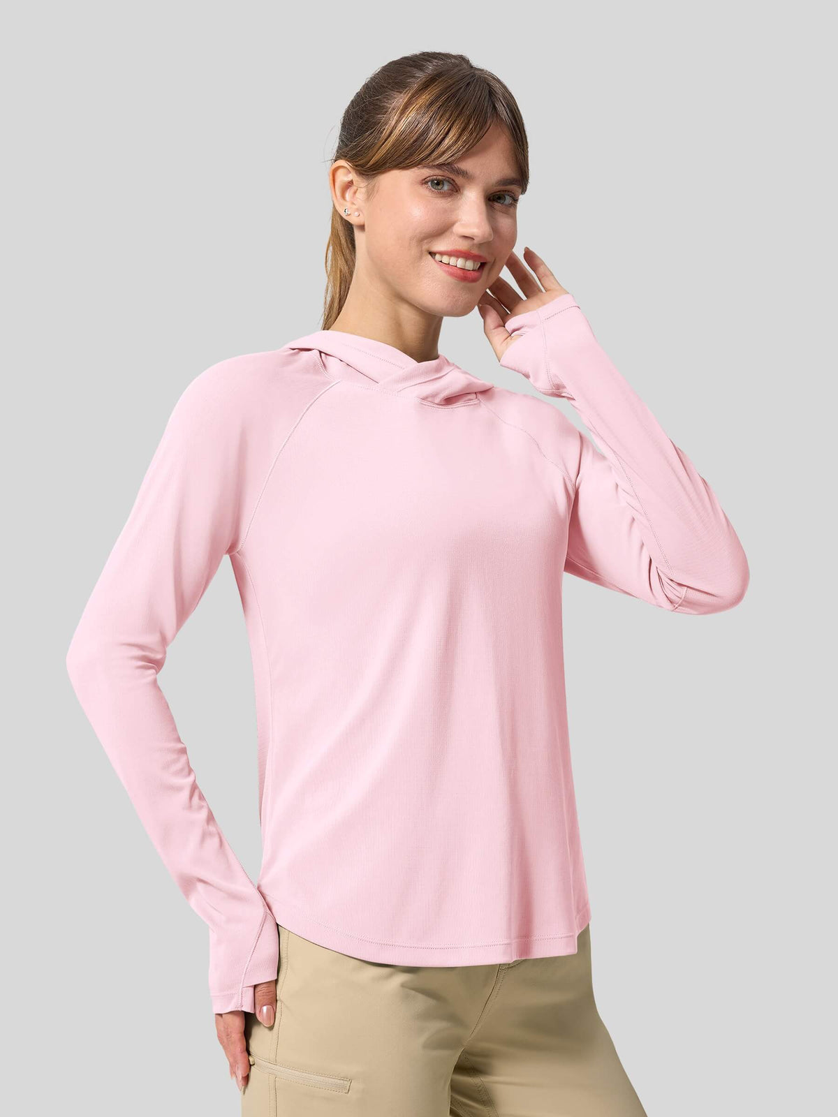 Women's Quick-Dry Sun Hoodies Long Sleeve Shirt_