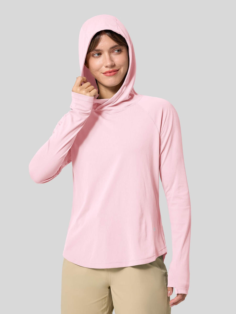 Women's Quick-Dry Sun Hoodies Long Sleeve Shirt_