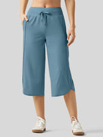 Willit Women's Ultra-soft Wide Leg Capri 