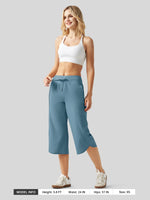 Willit Women's Ultra-soft Wide Leg Capri 
