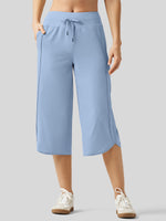 Willit Women's Ultra-soft Wide Leg Capri 
