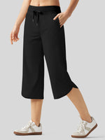 Willit Women's Ultra-soft Wide Leg Capri 