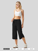 Willit Women's Ultra-soft Wide Leg Capri 