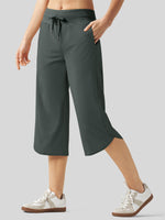 Willit Women's Ultra-soft Wide Leg Capri 
