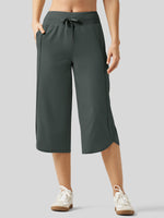 Willit Women's Ultra-soft Wide Leg Capri 