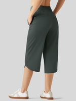 Willit Women's Ultra-soft Wide Leg Capri 