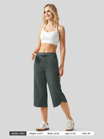 Willit Women's Ultra-soft Wide Leg Capri 