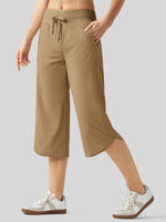 Willit Women's Ultra-soft Wide Leg Capri 