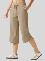 Willit Women's Ultra-soft Wide Leg Capri 