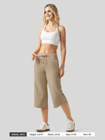 Willit Women's Ultra-soft Wide Leg Capri 