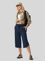 Willit Women's Ultra-soft Wide Leg Capri 