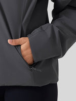 woemn's full-zip athletic jacket with a high collar, fleece-lined  