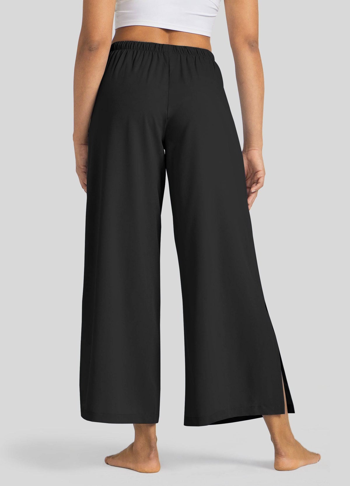 Willit Women's Wide-Leg Cropped Pants 