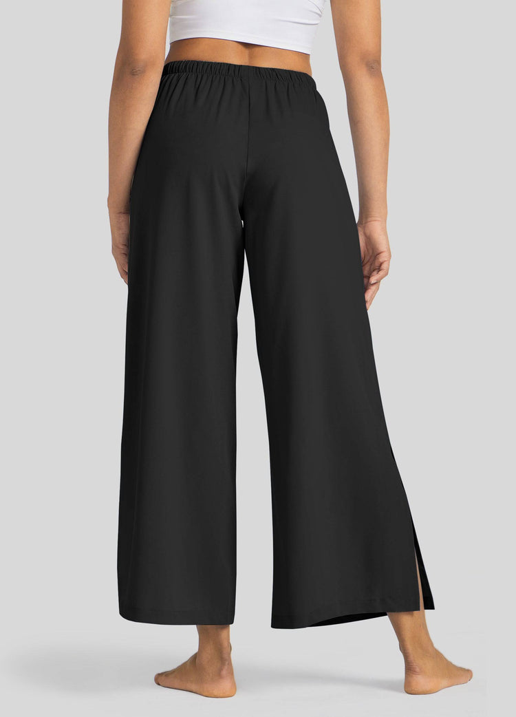 Willit Women's Wide-Leg Cropped Pants 