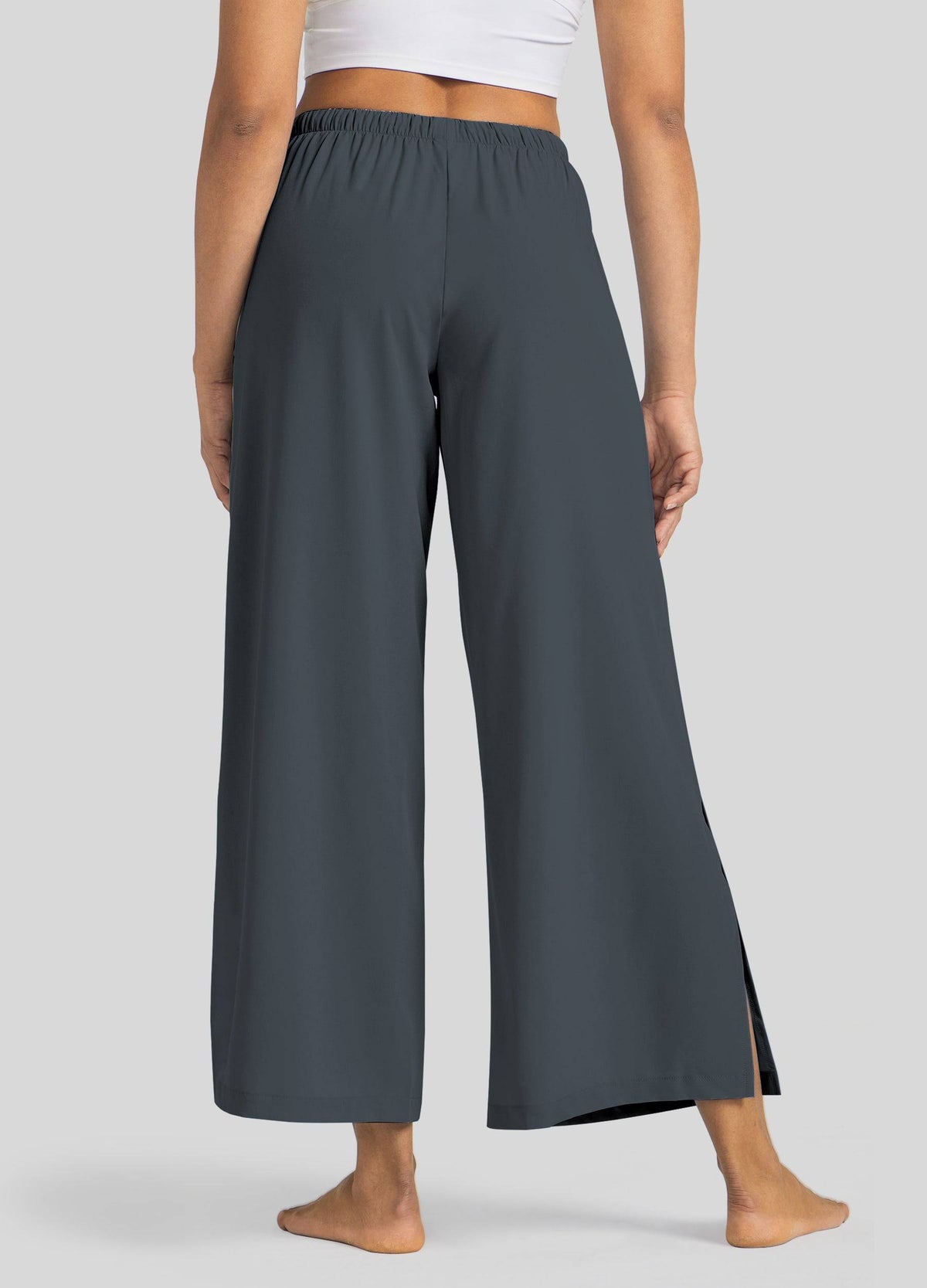 Willit Women's Wide-Leg Cropped Pants 