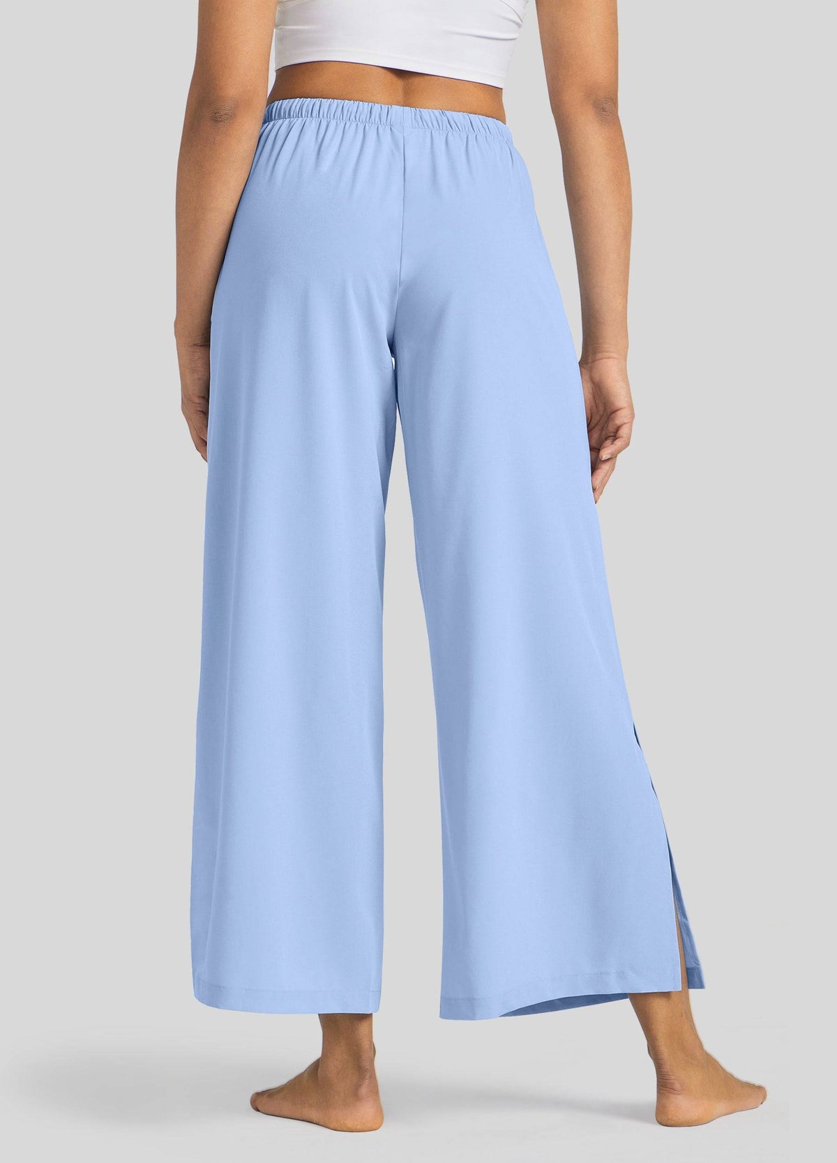 Willit Women's Wide-Leg Cropped Pants 