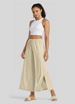 Willit Women's Wide-Leg Cropped Pants 