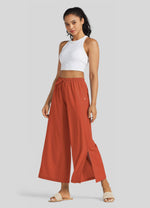 Willit Women's Wide-Leg Cropped Pants 