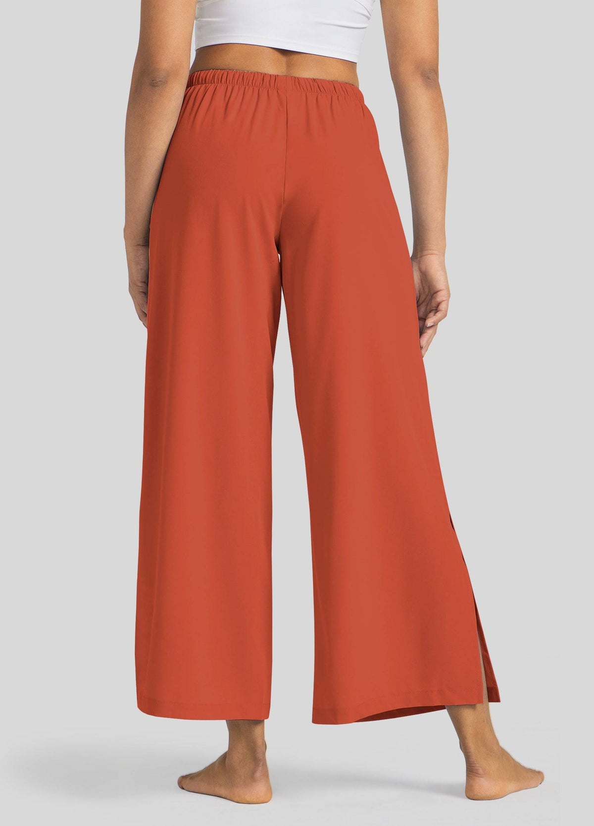 Willit Women's Wide-Leg Cropped Pants 
