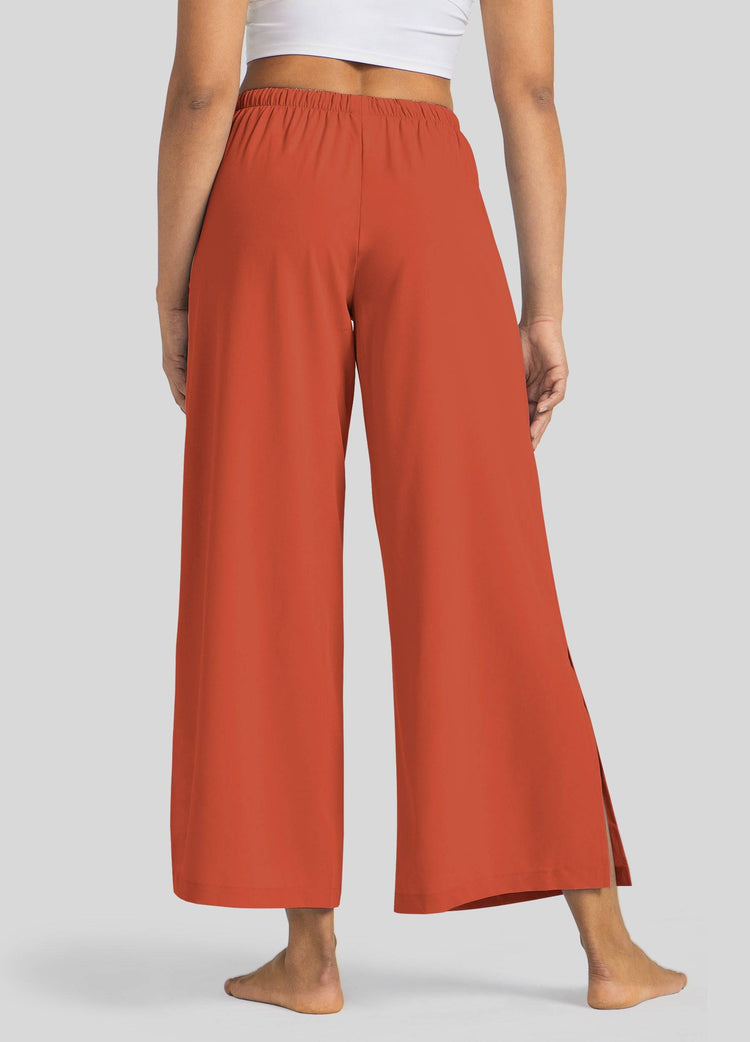 Willit Women's Wide-Leg Cropped Pants 