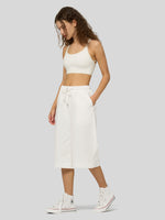 Willit Women's Wide-Leg Linen Capri 