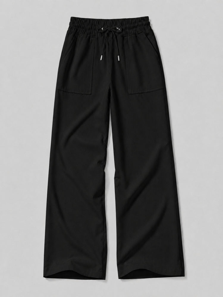 Women's Cotton Linen Wide Leg Pants_
