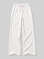 Women's Cotton Linen Wide Leg Pants_