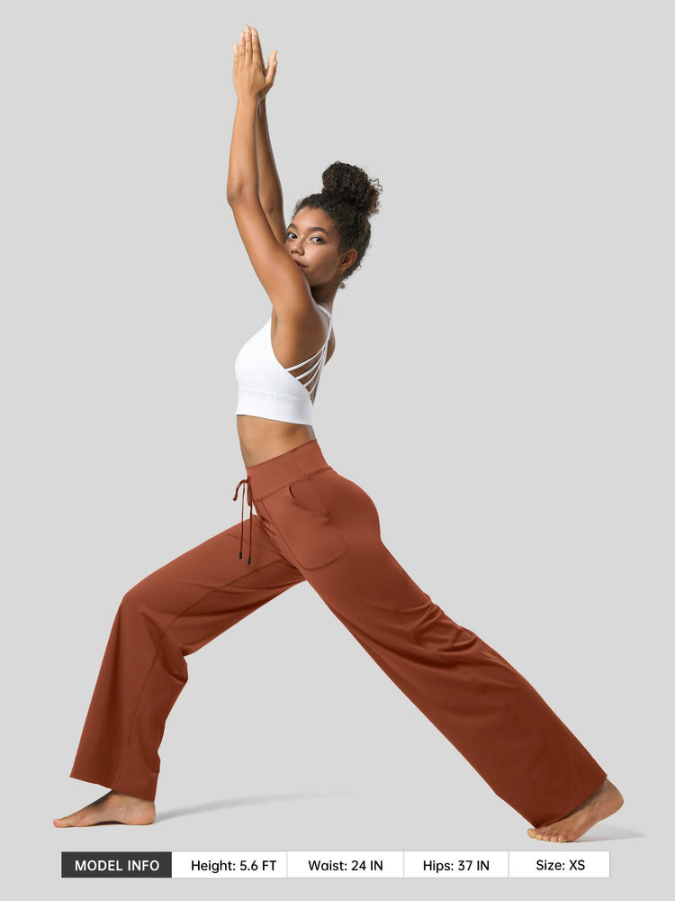 Willit Women's Wide Leg Drawstring Yoga Pants 